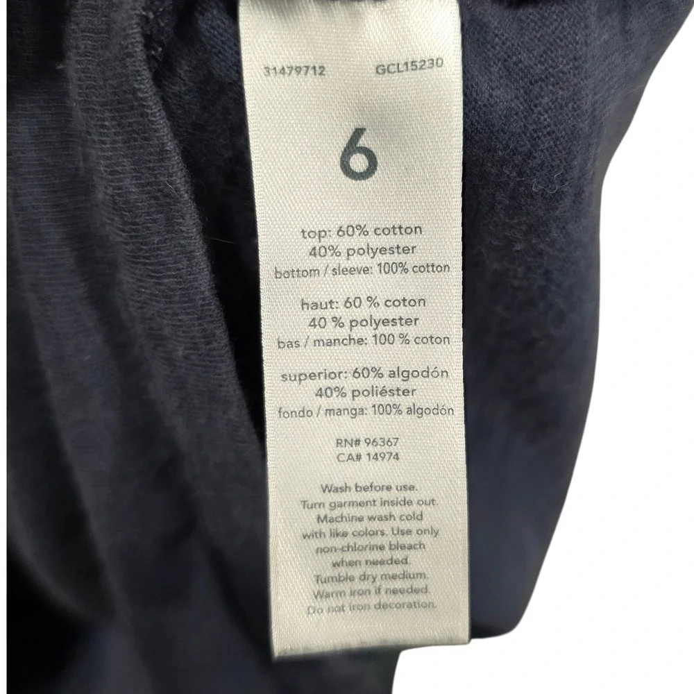 OshKosh B'gosh Kids Hoodie Pullover Blue Gray Colorblock Number 95‎ Size 6